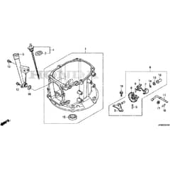 Honda HRG416C1 - SKEH -  Crankcase Diagram