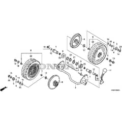 Honda HRG416C1 - SKEH -  Rear Wheels Diagram