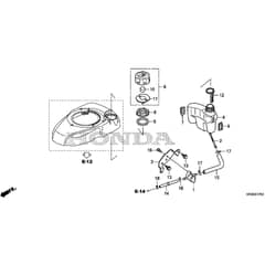 Honda HRG416K1-PKEA -  Fuel Tank Diagram