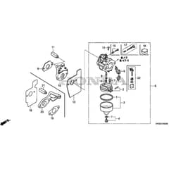 Honda HRG416K1-SKEA -  Carburettor Diagram
