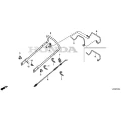 Honda HRG416XB-PEEA -  Handle Pipe Diagram