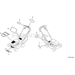 Honda HRG416XB-PEUA -  Label/Tool Diagram
