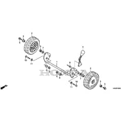 Honda HRG416XB-PEUA -  Rear Wheel Diagram
