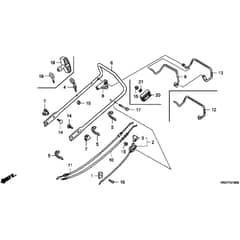 Honda HRG465C3 - SDEE - MADF 1400001- Handle Pipe Diagram