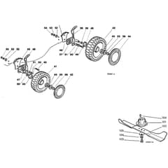 Honda HRG465PD (1997) - PDG - MADF 8700001-8799999 Wheel/Transmission/Blade Diagram