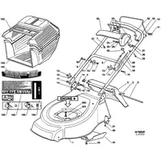 Honda HRG465SD (1996) - SDG - MADF 8600001-8699999 Cutter Housing/Grass Bag Diagram