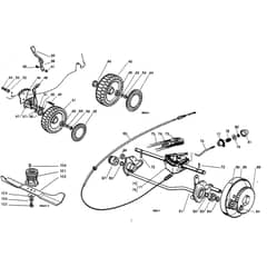 Honda HRG465SDI (1997) - SDI - MADF 8700001-8799999 Wheel/Transmission/Blade Diagram