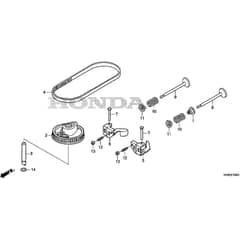 Honda HRG466K1-SKEA -  Camshaft Pulley, Valve Diagram