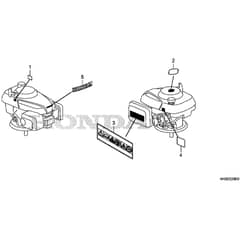 Honda HRG466K1-SKEX -  Label Diagram