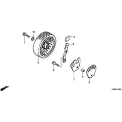 Honda HRG536C1 - PDE - MZCG 6300001-6399999 Front Wheel Diagram