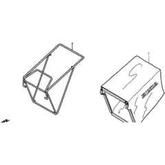 Honda HRG536C1 - SDTA - MZCG 6300001-6399999 Grass Bag Diagram