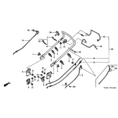 Honda HRG536C3 - SDE - MZCG 6500001-6599999 Handle Pipe Diagram