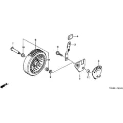 Honda HRG536C4 - SDEA - MZCG 7600001-7629999 Front Wheel Diagram