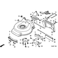 Honda HRG536C5 - SDEA - MZCG 7630001-7659999 Cutter Housing Diagram