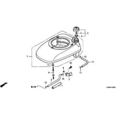 Honda HRG536C5 - SDEA - MZCG 7630001-7659999 Fan Cover Diagram