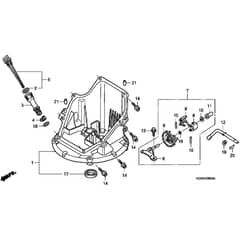 Honda HRG536C5 - SDEA - MZCG 7630001-7659999 Oil Pan Diagram