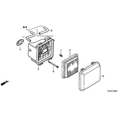 Honda HRG536C8-SKEA -  Air Cleaner Diagram