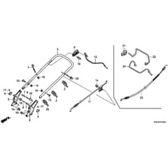 Honda HRG536C8-SKEA -  Handle Pipe Diagram