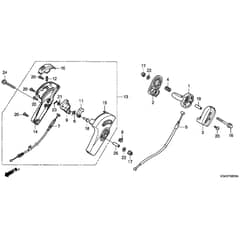 Honda HRG536C8-VYEH -  Throttle Lever Diagram