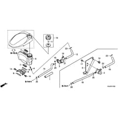 Honda HRG536C9-VKEH -  Fuel Tank Diagram