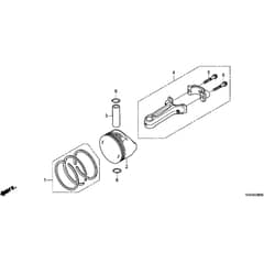 Honda HRG536C9-VLEH -  Piston, Connecting Rod Diagram