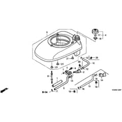 Honda HRG536C - SDF - MZCG 6000001-6299999 Fan Cover Diagram