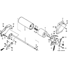 Honda HRH536 - QXE - MZBU 8000001-8099999 Rear Wheel Diagram