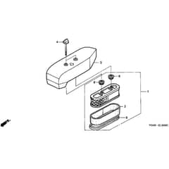 Honda HRH536K1 - QXE - MZBU 8100001-8199999 Air Cleaner Diagram