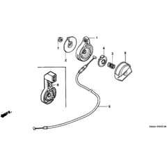 Honda HRH536K1 - QXE - MZBU 8100001-8199999 Throttle Lever Diagram