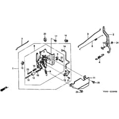 Honda HRH536K2 - QXE - MZBU 8200001-9999999 Control Diagram
