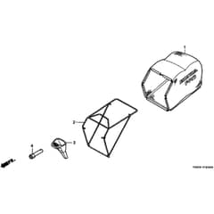 Honda HRH536K3 - HXE - MZBU 8200001-8299999 Grass Bag/Tool Diagram