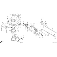 Honda HRN536C1 - VKEA -  Cutter Housing Diagram