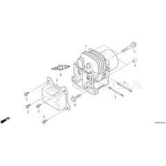 Honda HRN536C1 - VKEA -  Cylinder Head Diagram