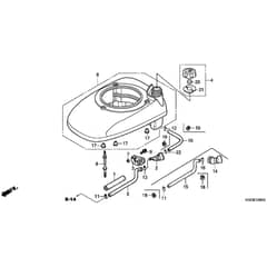 Honda HRS536C1-PDE -  Fan Cover Diagram
