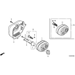 Honda HRS536C1-PDE -  Muffler Diagram