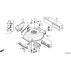 Honda HRS536C5-VKEA (1000001 - 6599999) -  Cutter Housing Diagram