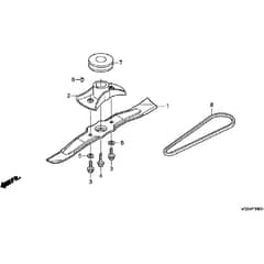 Honda HRS536C5 - VKEH -  Rotary Blade Diagram
