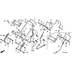 Honda HRX426C - SDE - MATF 1000001- Handle Pipe Diagram