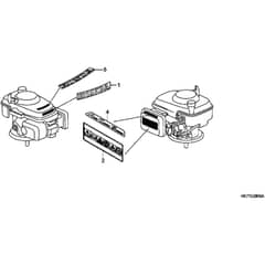 Honda HRX426C - SDE - MATF 1000001- Label Diagram