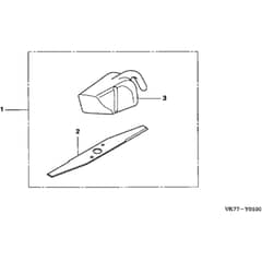 Honda HRX426C - SDE - MATF 1000001- Mulching Kit Diagram