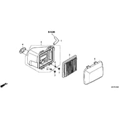Honda HRX476C2 - HYEH -  Air Cleaner Diagram