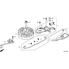 Honda HRX476C2 - QYEH -  Flywheel Diagram