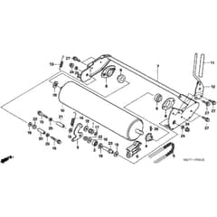 Honda HRX476C - QXE - MASF 1000001- Rear Wheel Diagram