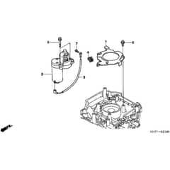 Honda HRX537C1 - HMEA - MAGA 1300001-1399999 Starter Motor Diagram