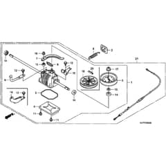 Honda HRX537C1 - VYEA - MAGA 1300001-1399999 Transmission Diagram