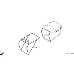 Honda HRX537C6 - HYEA -  Grass Bag Diagram