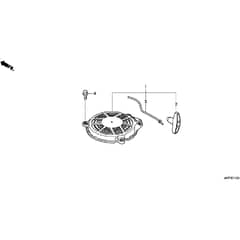 Honda HRX537C6 - HYEA -  Recoil Starter Diagram