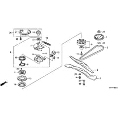 Honda HRX537C6 - HYEA -  Rotary Blade Diagram