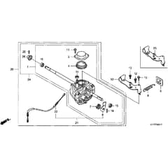 Honda HRX537C6 - HZEA -  Transmission Diagram