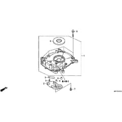 Honda HRX537C6 - VYEA -  Crankcase Cover Diagram